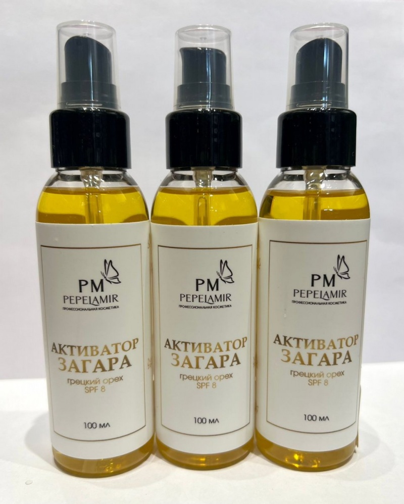 PM Активатор загара SPF8, 100 мл (с маслом грецкого ореха)