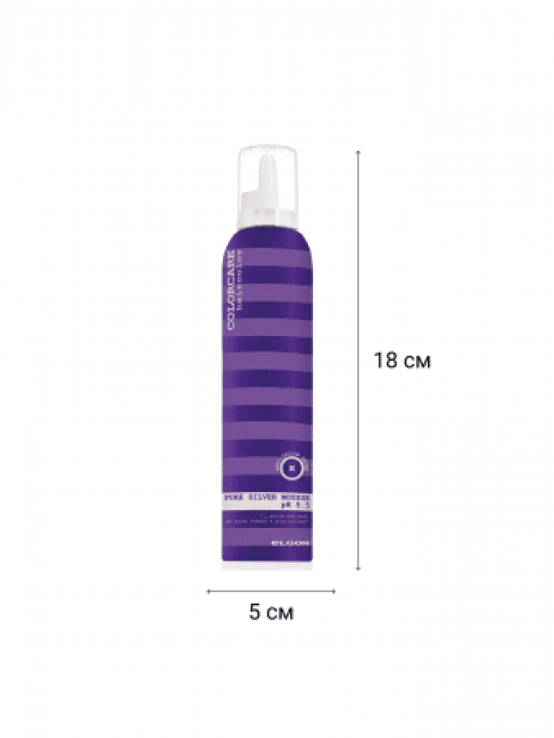 ELGON COLORCARE SILVER Мусс-кондиционер несмываемый для волос анти-жёлтый 200мл